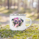 French Bulldog Print Enamel Mug by Ljojo - Dog Lover's Gift & Coffee Cup
