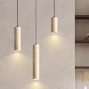 Travertine Chandelier Pendant Lamp | Natural Stone Hanging Light for Dining & Bedroom by Ljojo