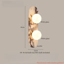 Ljojo Marble Glass LED Wall Light for Home Decor