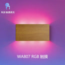 Ljojo LED Touch Wall Lamp Colorful Remote Control Night Light 6W