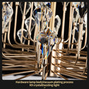 Ljojo Luxury Crystal Ceiling Chandelier Gold | Elegant Bedroom Dining Room Lighting
