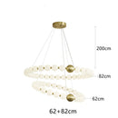 Modern LED Chandelier for Living Room Nordic Dining Room Pendant Lamps by Ljojo