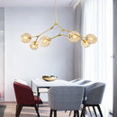 Ljojo Magic Bean Glass Molecular Pendant Light, Modern Creative Personality Lighting