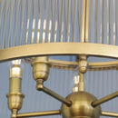 Golden Copper Glass Chandelier for Living Room by Ljojo - Modern Luxury Ceiling Pendant Light