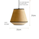 Ljojo Modern Retro Wicker Rattan Pendant Lights for Restaurant Chandelier Home Decoration