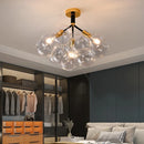 Ljojo Bubble Ceiling Lamp with Transparent Glass Ball E27 Bulb for Living Room Bedroom