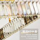 Ljojo Luxury Crystal Ceiling Chandelier, Dimmable LED Lights for Bedroom Decor