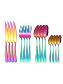 Ljojo 16-Piece Stainless Steel Cutlery Set - Knife Fork Spoon