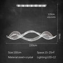 Ljojo Luxury Crystal Chandelier - Modern Minimalist Design for Dining Table, Bar, and Desk
