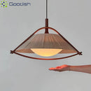Ljojo Industrial Vintage Hanging LED Pendant Lights Creative Wooden Chandelier