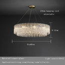 Ljojo Modern Glass Chandelier Lamp Luxury Home Decor Lighting Living Room