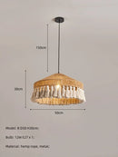 Japanese Hemp Rope Pendant Lamp: Nordic Chandelier for Dining Room & Bar by Ljojo