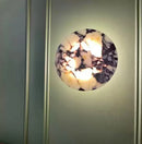 Ljojo 30cm Round Natural Stone LED Wall Light for Hotel Bedroom Decoration