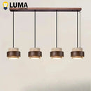 Ljojo Yellow Travertine Pendant Lamp for Kitchen & Dining, 3-Head Chandelier E27 Bulb