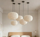 White Pumpkin-Shaped LED Pendant Lamps for Modern Home Decor by Ljojo