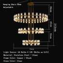 Vintage Living Room LED Pendant Light Crystal Lamp Brass/chromium/black Metal Dining Room Atmosphere Lighting by Ljojo
