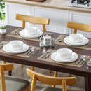 Ljojo 12/24 Piece Ceramic Dinnerware Set for 4 with Plates and Bowls