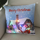 Ljojo Merry Santa Claus LED Light Pillow Cover - Home Decoration