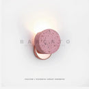 Ljojo LED Terrazzo G4 Wall Lamp in Pink for Bedroom and Living Room Decor