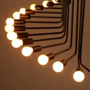 Ljojo Spiral Wrought Iron Chandelier Multi Head Pendant Light for Living Room & Staircase
