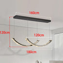 Ljojo LED Crystal Chandelier Ceiling Lamp for Living Room Lighting