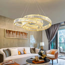 Modern Crystal Chandelier Luxury Pendant Lamp for Living Room Dining Room by Ljojo