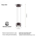 Ljojo Modern Aluminum LED Pendant Light with Dimming Remote Control