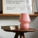 Ice Cream Cone Cup Glass Table Lamp LED - Ljojo Vegan-Friendly Bedroom Decor Light