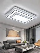 LED Crystal Ceiling Light Modern Rectangle Living Room Decor De Techo Luxury Lamps by Ljojo