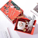 Christmas Ceramic Mug Santa Claus Pattern by Ljojo: Festive Coffee Tea Cup Set