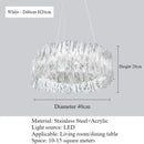 Ljojo High-end Accordion LED Pendant Lights for Living Room Chandelier - Italy Restaurant Design
