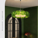 Ljojo Murano Glass Chandelier Retro Dimmable Pendant Light for Living Room Dining Room