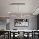 Nordic Simple Geometry Dimmable Chandeliers by Ljojo for Living Room and Kitchen