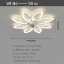 Ljojo Luxury Modern Ceiling Fan Lamp for Living & Dining Room