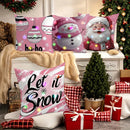 Ljojo LED Light Luminous Pillowcase with Cute Christmas Cartoon Design