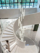 Ljojo Loft Black Chandelier for Living Room & Staircase