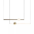 Ljojo Minimalist Modern Art Line Chandelier for Restaurant and Exhibition Hall