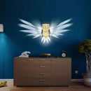 Eagle Owl Light Projection 3D Printed Night Light LED Wall Lamp by Ljojo