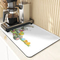 Easter Rabbit Print Kitchen Drying Mat Set by Ljojo
