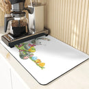 Easter Rabbit Print Kitchen Drying Mat Set by Ljojo