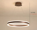 Modern Ring LED Chandelier Dimmable for Dining Table lusters Fixture by Ljojo