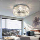 Ljojo Luxury Crystal Ceiling Lights Chrome/Gold LED Lamps for Home & Hotel Decor