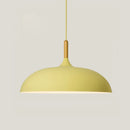 Ljojo Minimalist Modern Pendant Light Wood Aluminum Shade Office Restaurant Decor 110V 220V