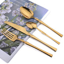 Ljojo 24-Piece Stainless Steel Cutlery Set - Knife Fork Spoon Dinnerware Silverware