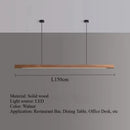 Ljojo Walnut Wood LED Pendant Lights Chandelier for Living Room Home Decoration
