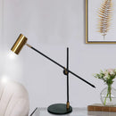 Ljojo LED Desk Lamp with Long Rod Rocker Arm - Nordic Style Decorative Lighting for Home