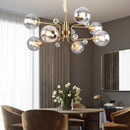 Ljojo Round Restaurant Glass LED Pendant Light | Luxury Industrial Home Decor Chandelier