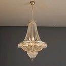 LED Crystal Chandelier Luxury European-Style High Ceiling Staircase for Living Room by Ljojo