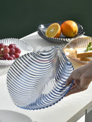 Ljojo Melon Seed Fruit Plate Glass Plate | Modern Living Room Creative Snack Plate