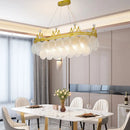 Crystal Glass Pendant Light LED Chandelier Modern Elegant Nordic Living Room Dining Bedroom by Ljojo